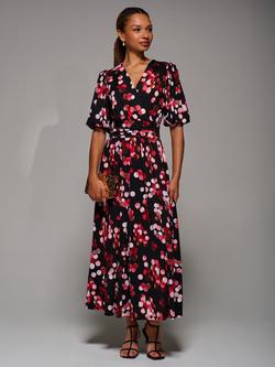 Jolie Moi Puff Sleeve Maxi Dress, Red Spot, Red Spot