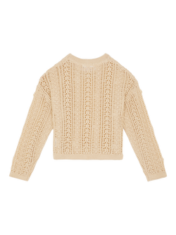 Angels by Accessorize Kids' Flower Applique Jumper, Natural - view 2, Natural