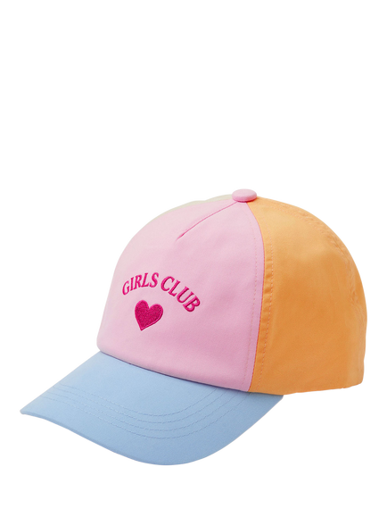 Angels by Accessorize Kids' Girls Club Colourblock Baseball Cap, Multi