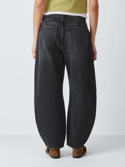 AND/OR Relaxed Barrel Leg Jeans, Washed Black - view 2, Washed Black