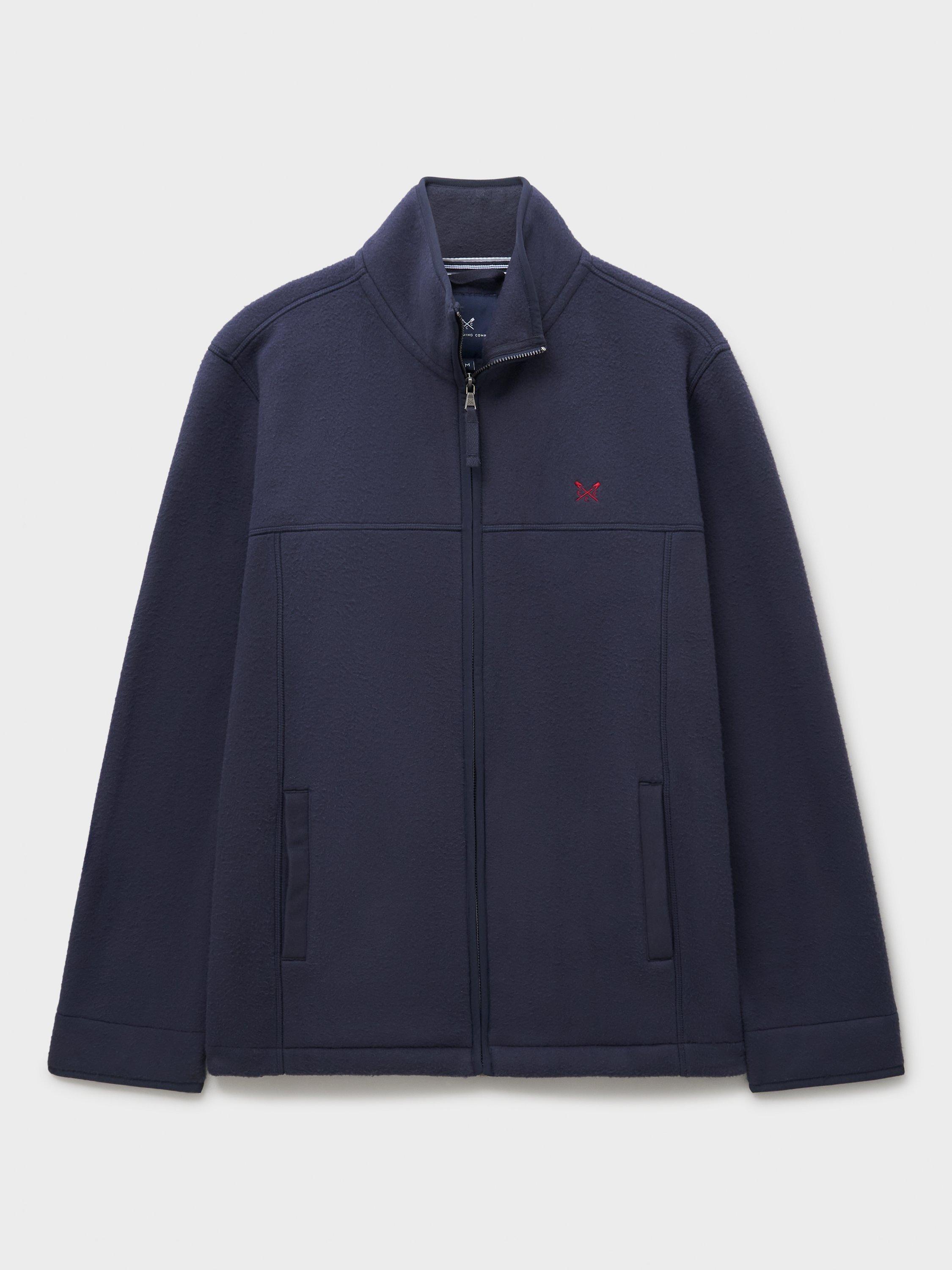 Product image 5 of 5, which shows Crew Clothing Aldringham Windbreaker Jacket, Navy Blue, L