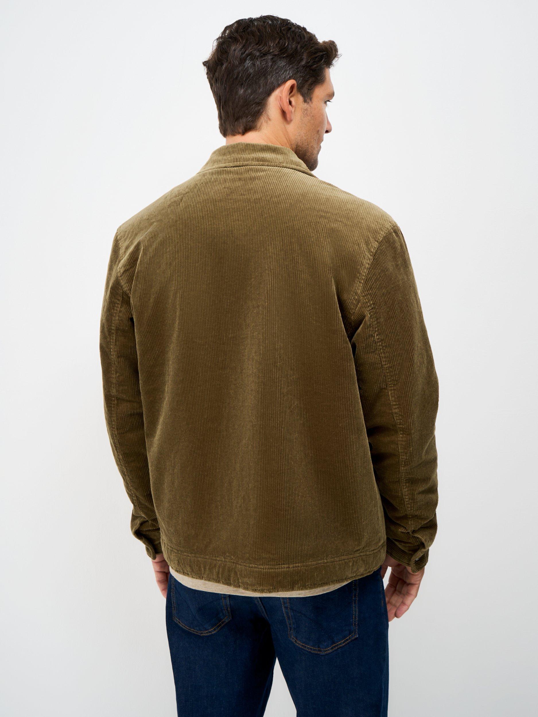 Product image 2 of 5, which shows Crew Clothing Corduroy Shirt Jacket, Tan, L