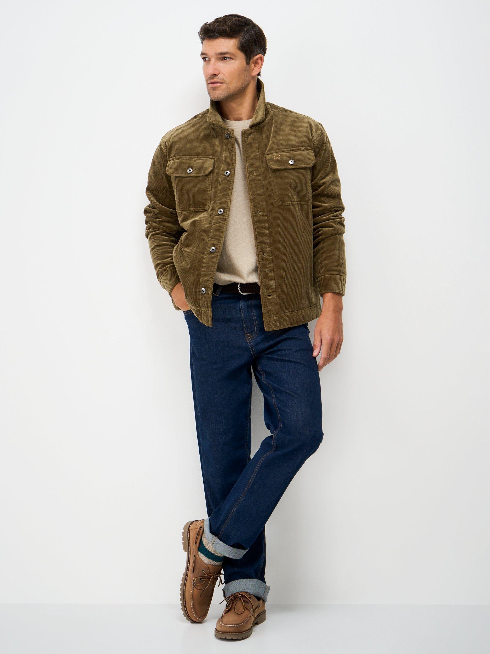 Product image 3 of 5, which shows Crew Clothing Corduroy Shirt Jacket, Tan, L