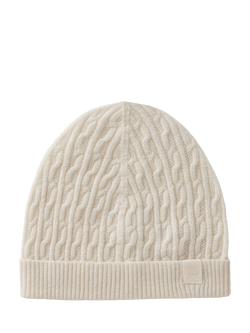 Benetton Kids' Wool Blend Beanie Hat, White