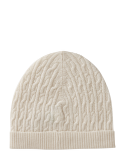 Benetton Kids' Wool Blend Beanie Hat - view 2, White