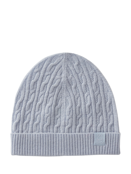 Benetton Kids' Wool Blend Beanie Hat, Blue