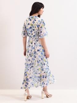 Phase Eight Juliette Midi Wrap Dress, Cream - view 2, Cream