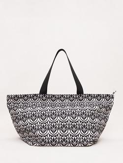 Phase Eight Geometric Beach Bag, Black/Multi, Black/Multi