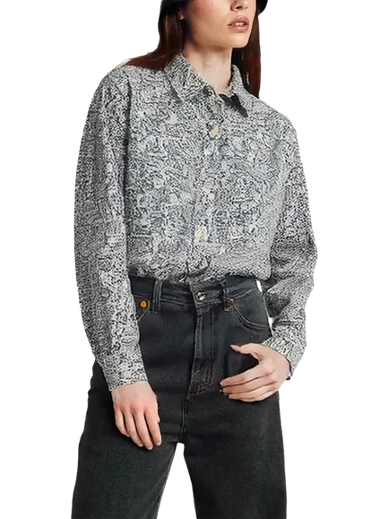 Benetton Cotton Regular Fit Floral Shirt, Cream, Cream