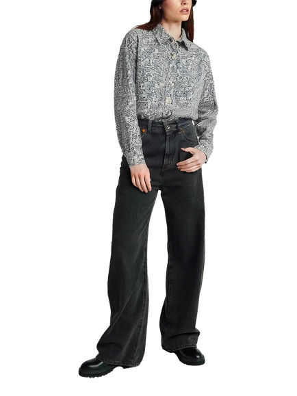 Benetton Cotton Regular Fit Floral Shirt, Cream - view 2, Cream
