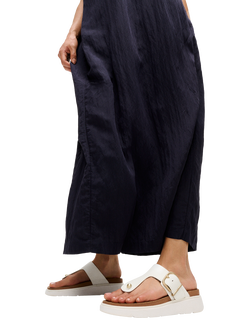 FitFlop Gen-FF Leather Buckle Toe Post Sandals, White - view 2, White