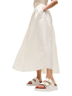 FitFlop Gen-FF Leather Buckle Two Bar Slider Sandals, White - view 2, White