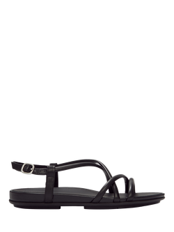 FitFlop Gracie Leather Strappy Sandals, Black, Black