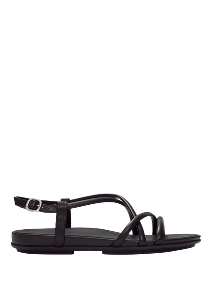 FitFlop Gracie Leather Strappy Sandals, Black, Black