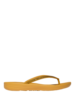 FitFlop IQushion Sparkle Flip-Flops, Turmeric