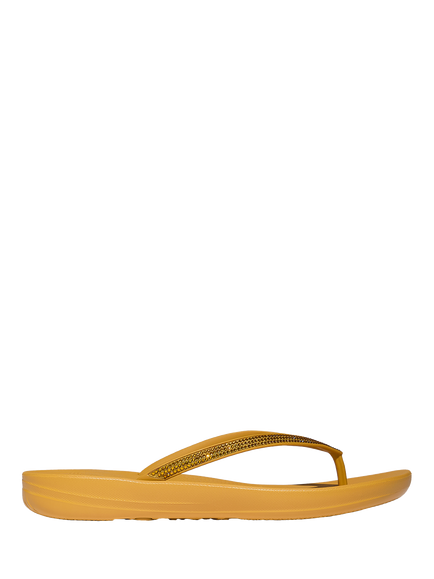 FitFlop IQushion Sparkle Flip-Flops, Turmeric
