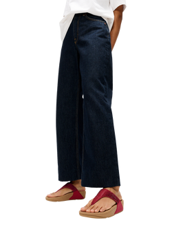 FitFlop Lulu Glitter Flip Flops, Burnt Berry - view 2, Burnt Berry