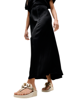 FitFlop Lulu Flower Leather Toe Post Sandals - view 2, Gold