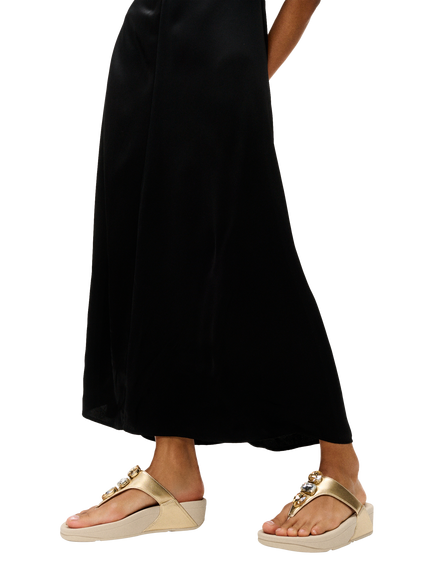 FitFlop Lulu Ultra Jewel Metallic Toe Post Sandals, Gold - view 2, Gold