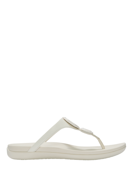 FitFlop Solay Glossy Disc Toe Post Sandals, Cream