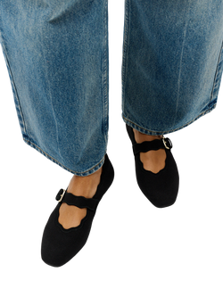 FitFlop Delicato Mary Jane Ballerina Pumps, Black - view 2, Black