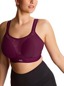 Panache Boundless Padded Non Wired Sports Bra, Berry, Berry