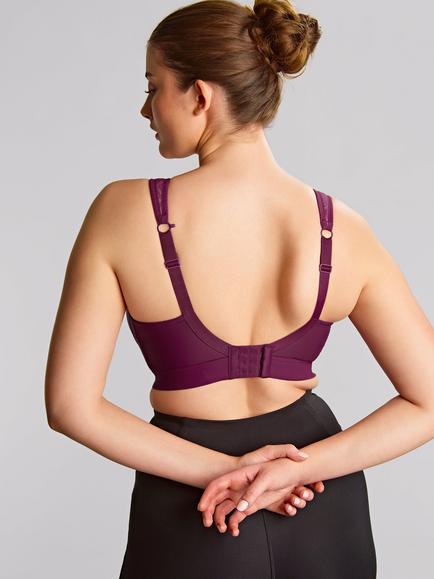 Panache Boundless Padded Non Wired Sports Bra, Berry - view 2, Berry