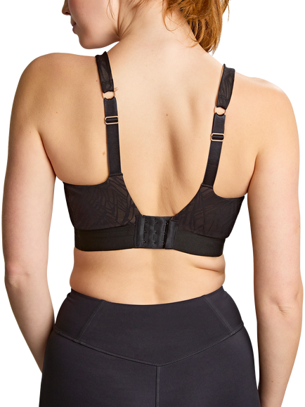 Panache Endurance Wired Non Padded Sports Bra, Black/Latte - view 2, Black/Latte