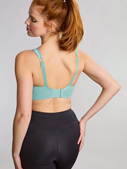 Panache Power Wired Sports Bra, Aqua Haze - view 2, Aqua Haze