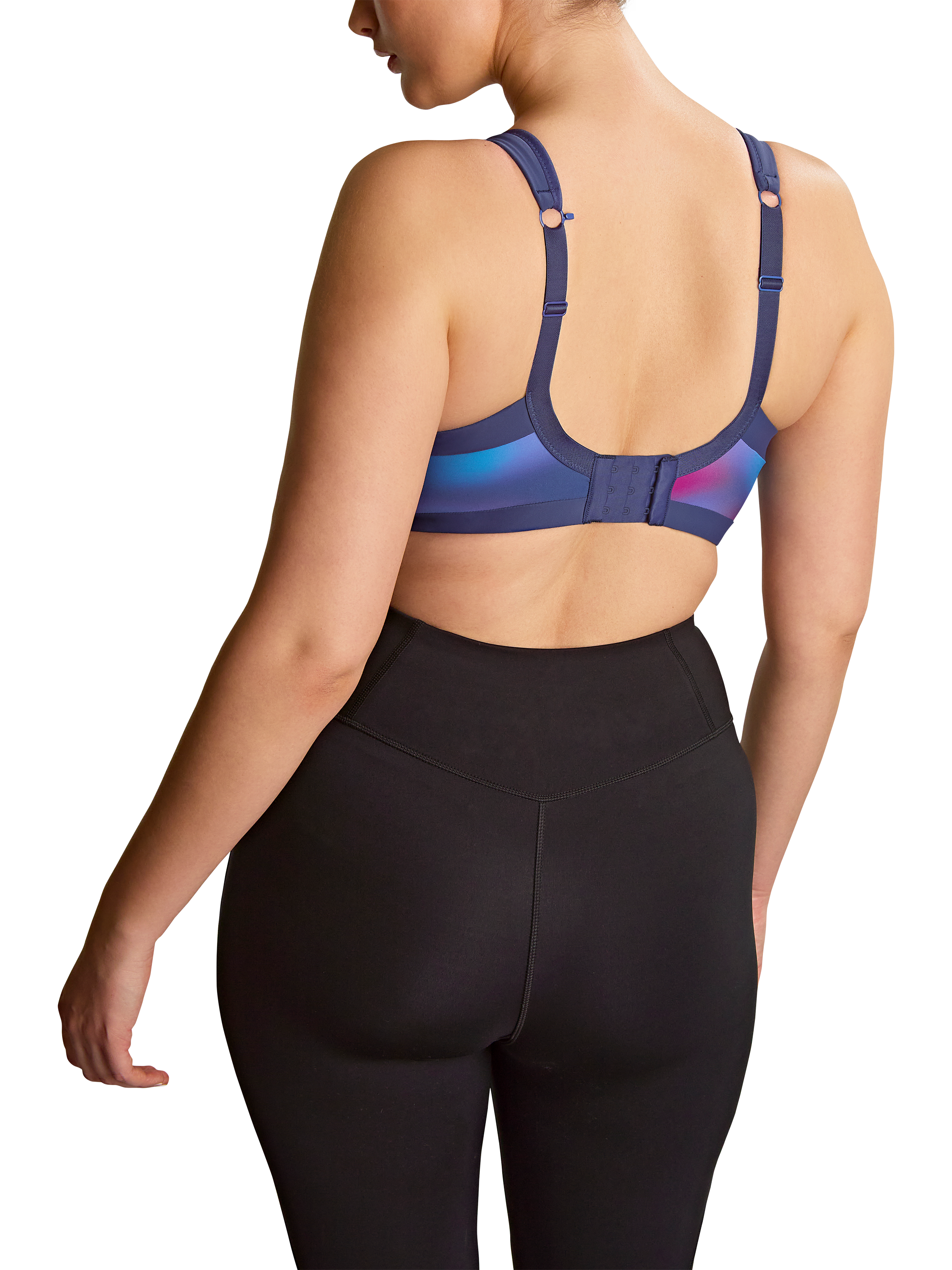 Product image 5 of 5, which shows Panache Power Sports Bra, Multi, 28DD