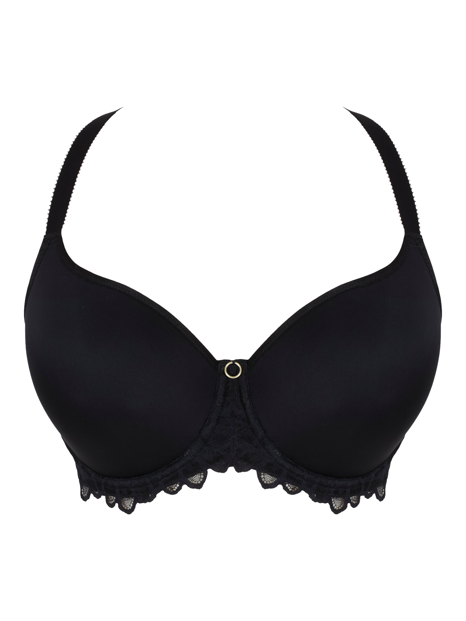 Product image 6 of 6, which shows Panache Allure Spacer Bra, Black, 28DD