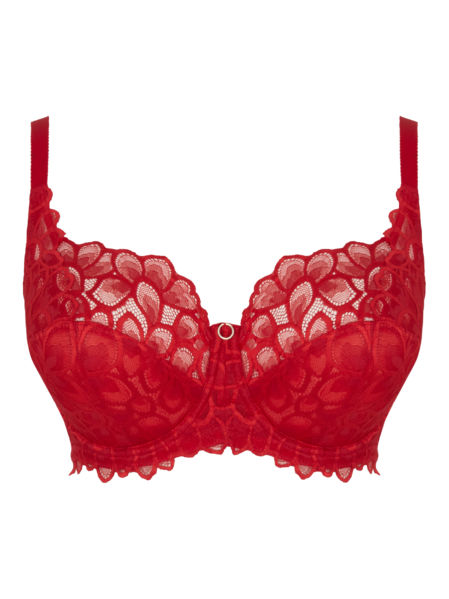 Product image 4 of 4, which shows Panache Allure Full Cup Bra, True Red, 30DD