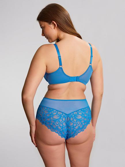 Panache Allure High Waist Knickers - view 2, Azure Blue