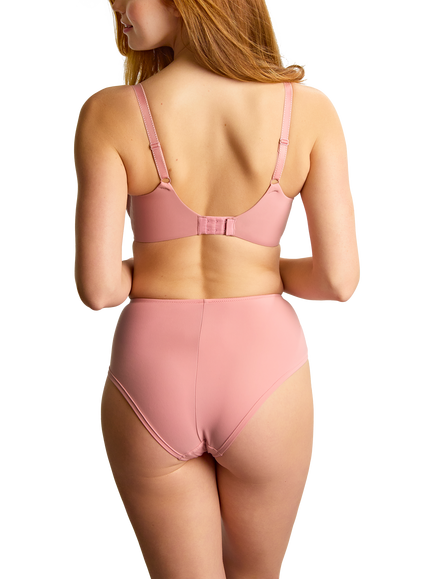 Panache Cora Deep Lace Panel Briefs, Soft Pink - view 2, Soft Pink