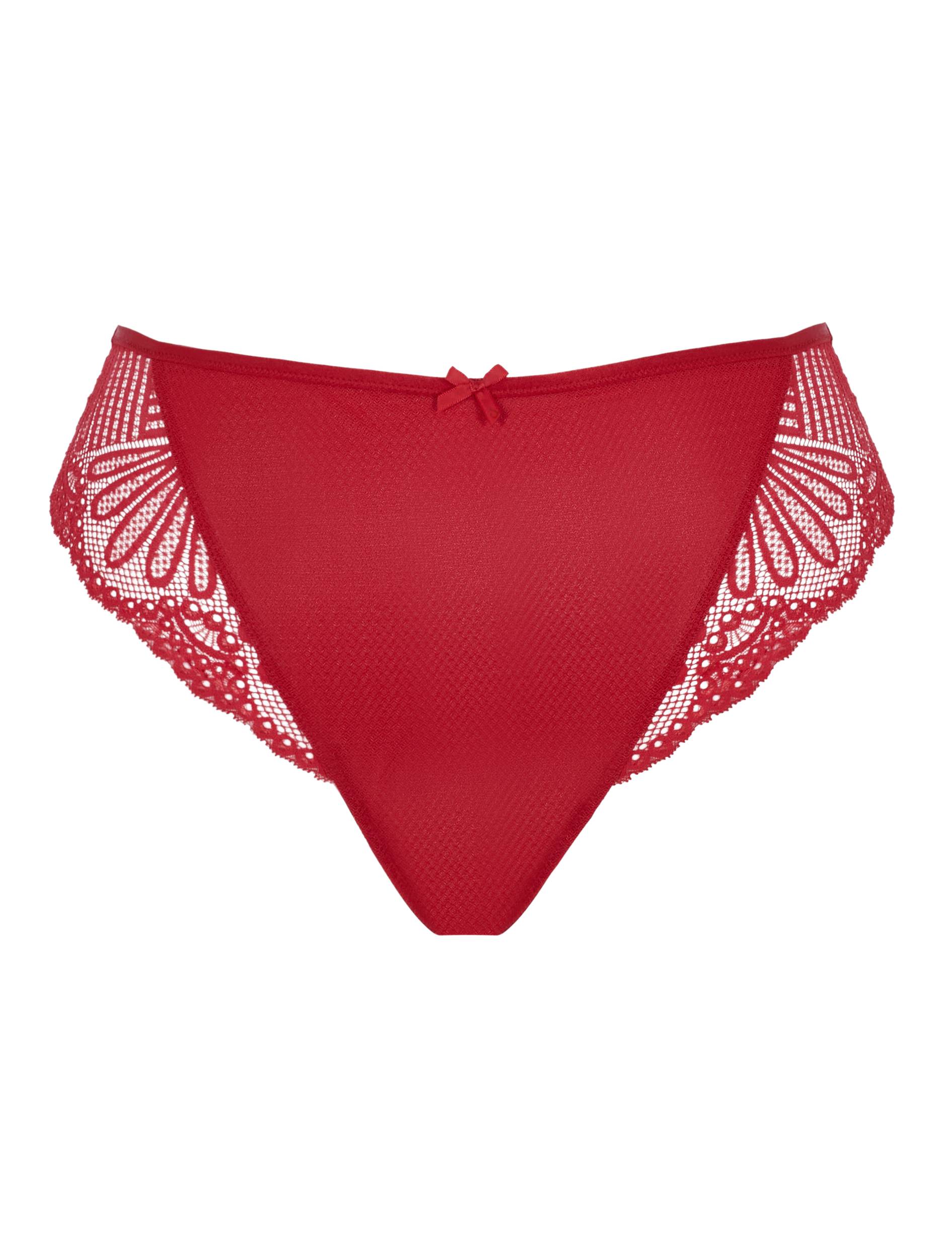 Product image 3 of 3, which shows Sculptresse Entice Brazilian Knickers, Bright Red, 18