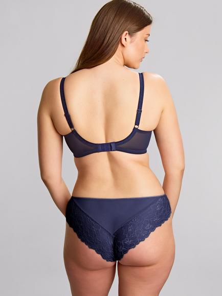 Panache Envy Brazilian Knickers, Navy - view 2, Navy