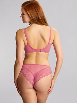 Panache Envy Brazilian Knickers - view 2, Fuchsia Pink