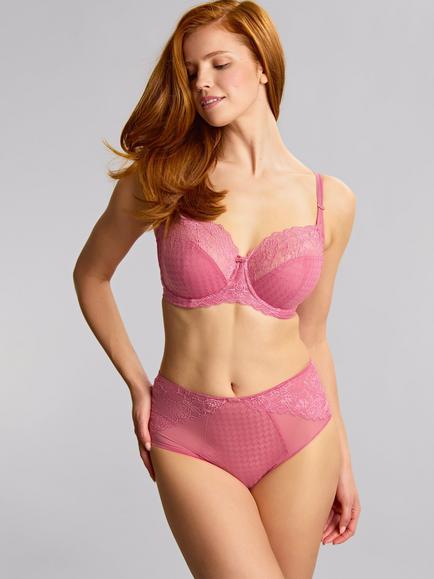 Panache Envy High Waist Knickers, Pink, Pink