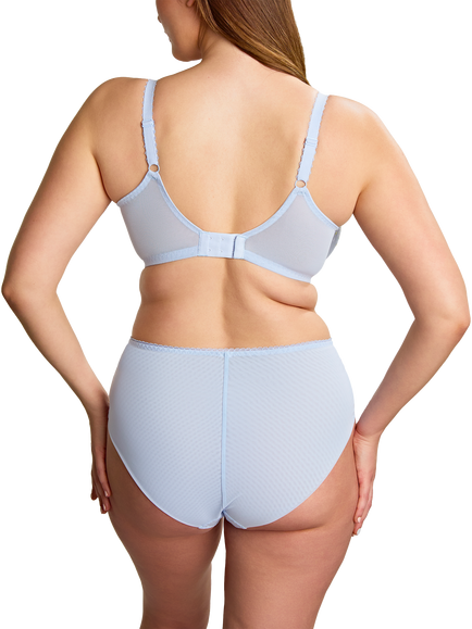 Panache Meadow High Waist Knickers, Blue - view 2, Blue