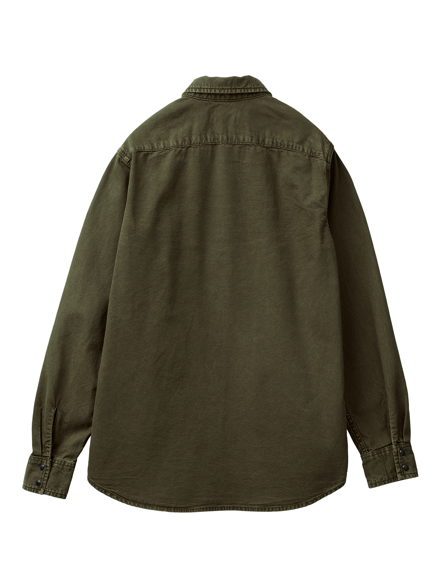 Product image 2 of 3, which shows Benetton Cotton Regular Fit Shirt, Green, S
