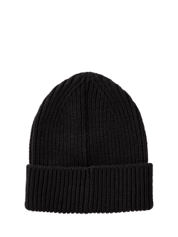 Benetton Wool Blend Knitted Beanie - view 2, Black