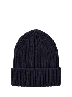 Benetton Wool Blend Knitted Beanie - view 2, Blue