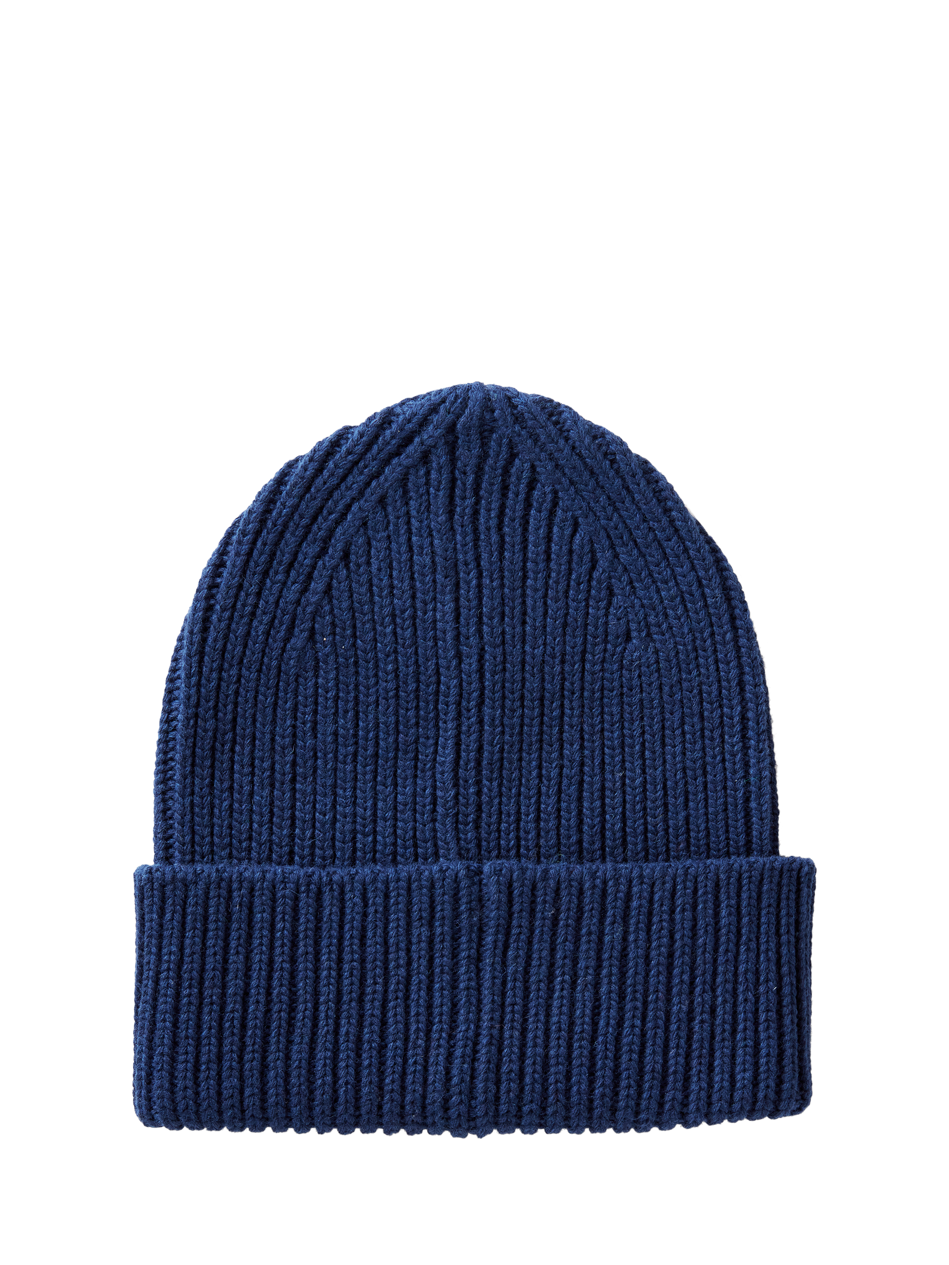 Product image 2 of 3, which shows Benetton Wool Blend Knitted Beanie, Blue, S