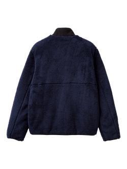 Benetton Curly Fleece Jacket, Blue - view 2, Blue
