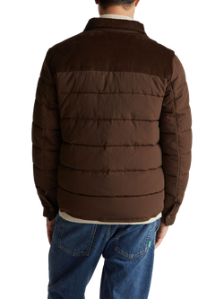 Benetton Collared Padded Jacket - view 2, Brown