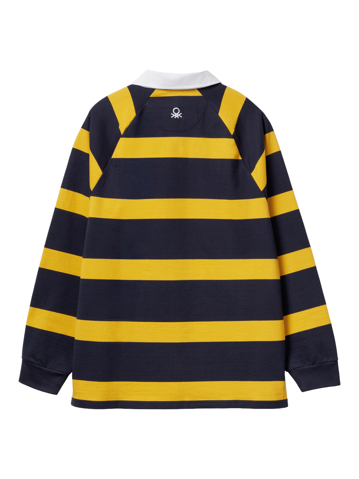 Product image 5 of 5, which shows Benetton Striped Cotton Rugby Shirt, Blue, XS