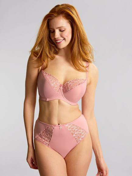 Panache Cora Allure Lace Underwired Balcony Bra, Soft Pink, Soft Pink