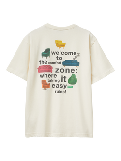 Benetton Cotton Regular Fit Comfort Graphic T-Shirt, White - view 2, White