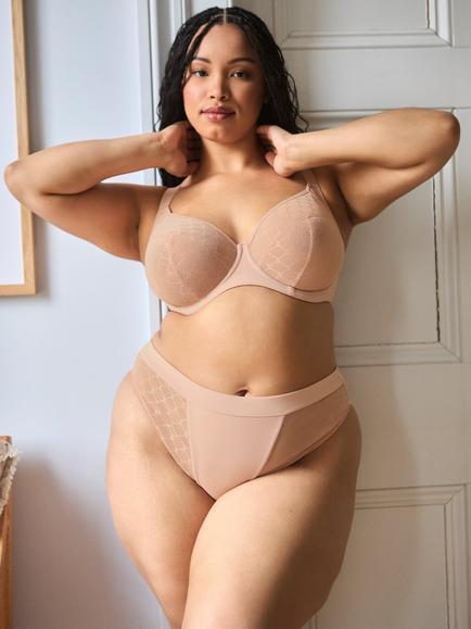 Sculptresse Muse Plunge Bra, Cameo Rose - view 2, Cameo Rose