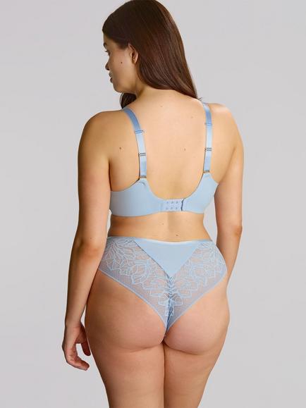 Sculptresse Sophia Plunge Bra, Dusky Blue - view 2, Dusky Blue